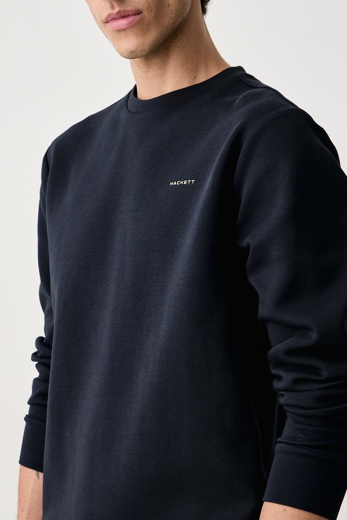 Bluza męska z bawełną Hackett London HM5800132 granatowy