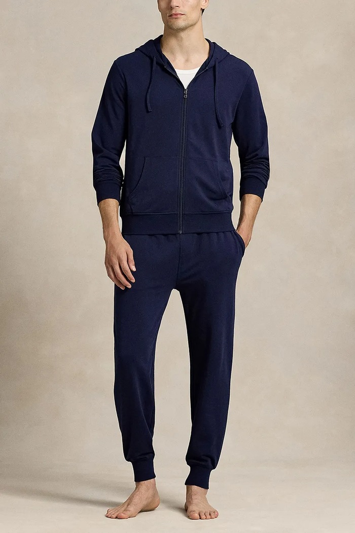Odzież Polo Ralph Lauren bluza lounge męska z bawełną 714962527 granatowy