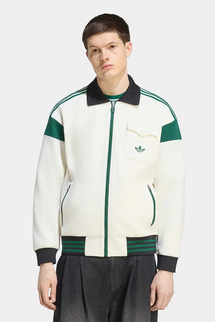 adidas Originals Bluza rozpinana męska beżowy KW5665
