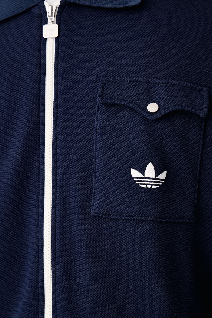 Суичър с цип мъжки adidas Originals тъмносин KW5664