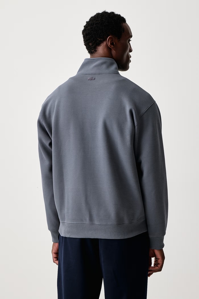Odzież Lacoste Bluza męska z bawełną SH9675 niebieski