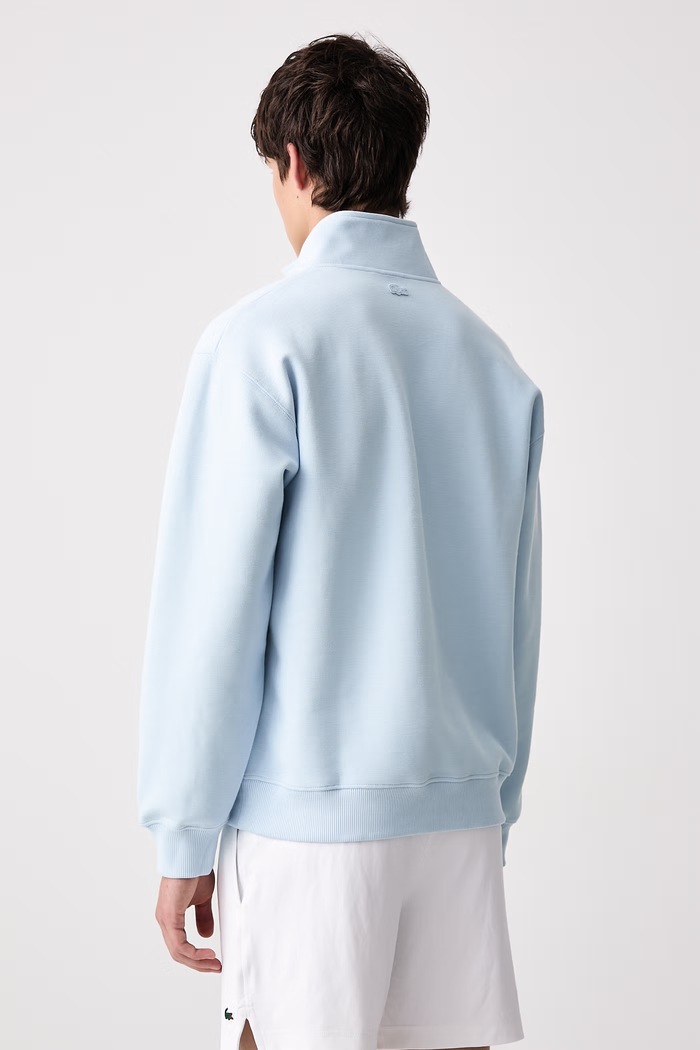 Odzież Lacoste Bluza męska z bawełną SH9675 niebieski