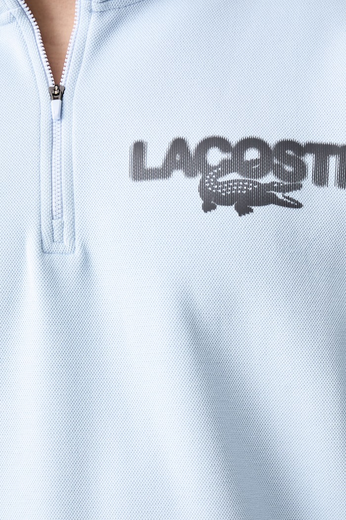 Bluza męska z bawełną Lacoste niebieski SH9675