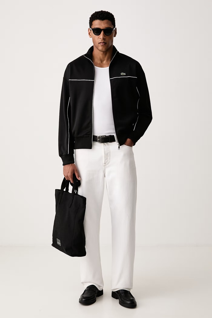 Lacoste Bluza sportowa męska SH0627 czarny AW26