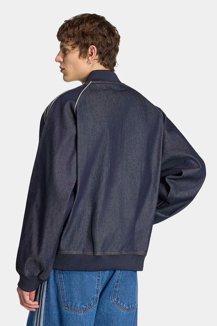 adidas Originals Bomberka męska bawełniana Adicolor KS6926 niebieski AW26
