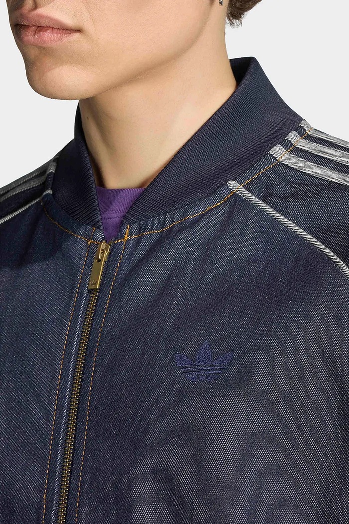 Bomberka męska bawełniana Adicolor adidas Originals KS6926 niebieski