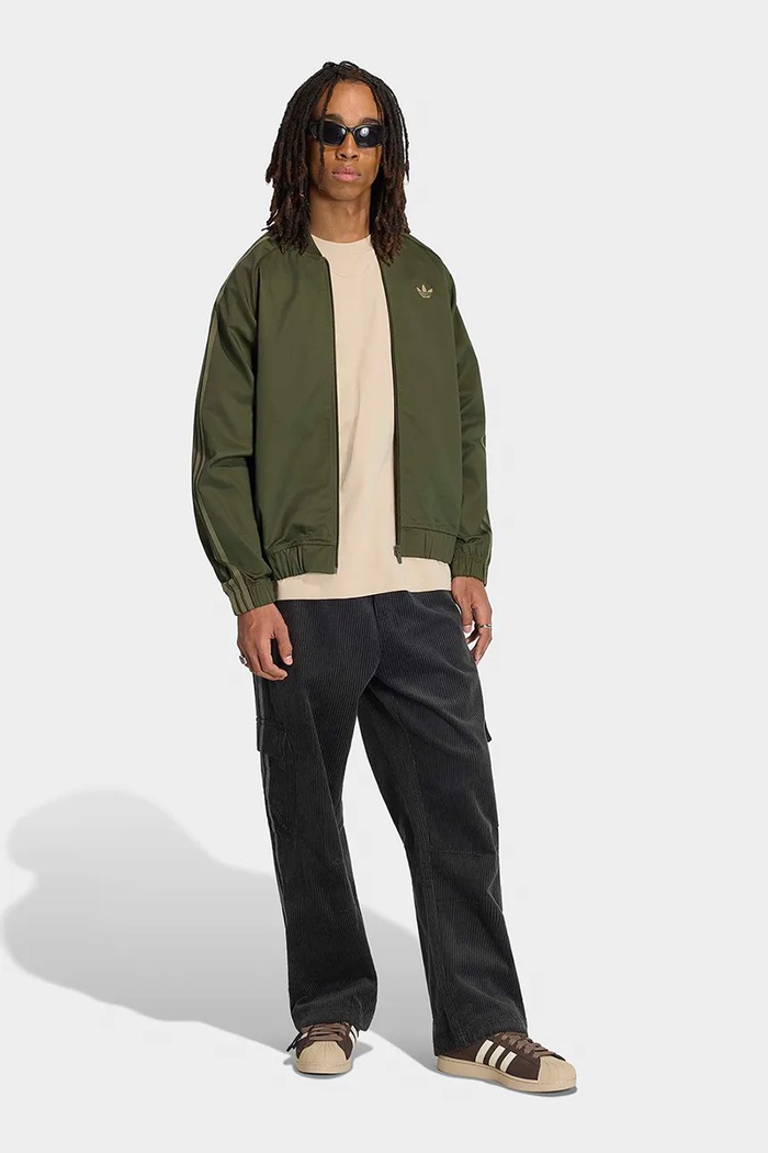 Odzież adidas Originals Bluza rozpinana męska Adicolor Classic KR1370 zielony