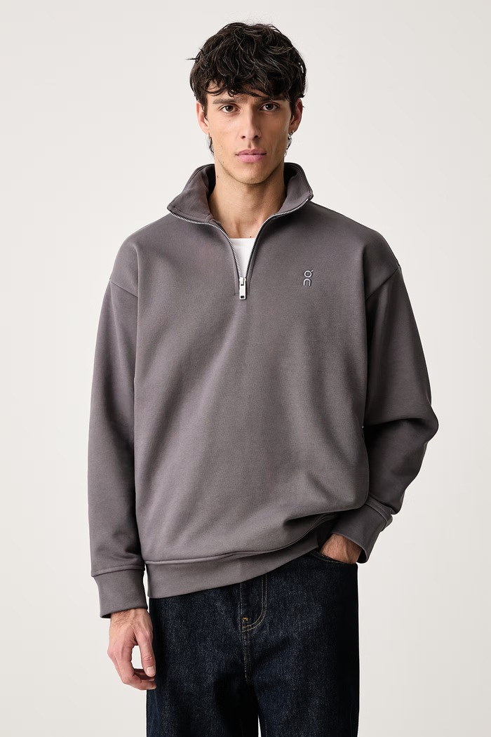 On Club Collective sweatshirt with cotton Men's gray 1MG10734989