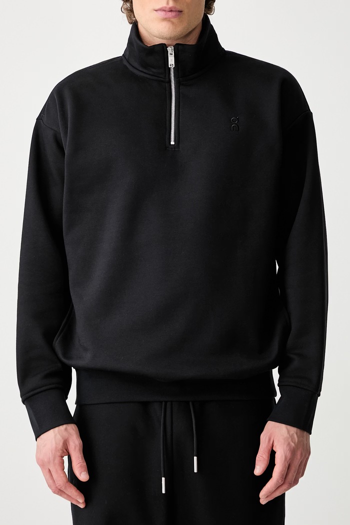 On Club Collective felpa con cotone da uomo 1MG30790553 nero