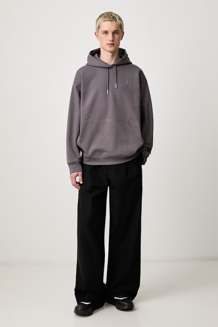 On Club Collective bluza z kapturem męska bawełniana 1MG10724989 szary AW26