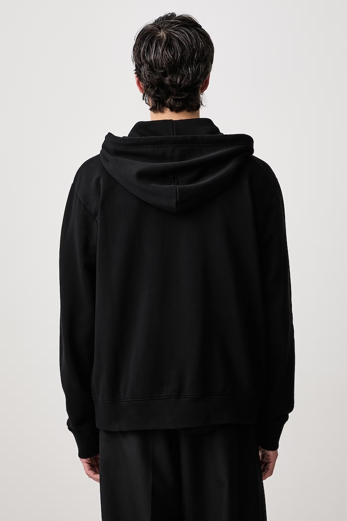 Odzież MM6 Maison Margiela Bluza rozpinana z kapturem męska z bawełną SH2HG0009.M25013 czarny