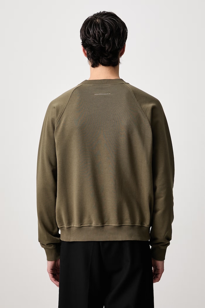 Odzież MM6 Maison Margiela Bluza męska z bawełną SH2GU0035.M25013 zielony