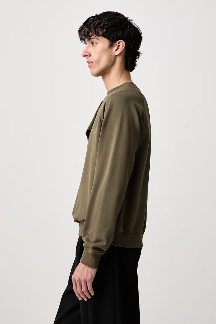 Bluza męska z bawełną MM6 Maison Margiela SH2GU0035.M25013 zielony