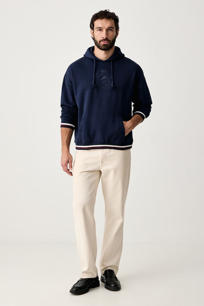Tommy Hilfiger Loungewear pulover moški UM0UM04057 mornarsko modra AW26