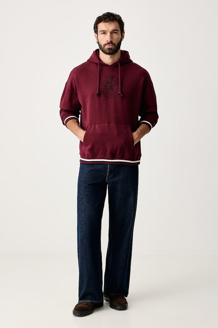 Tommy Hilfiger Loungewear pulover moški UM0UM04057 bordo AW26