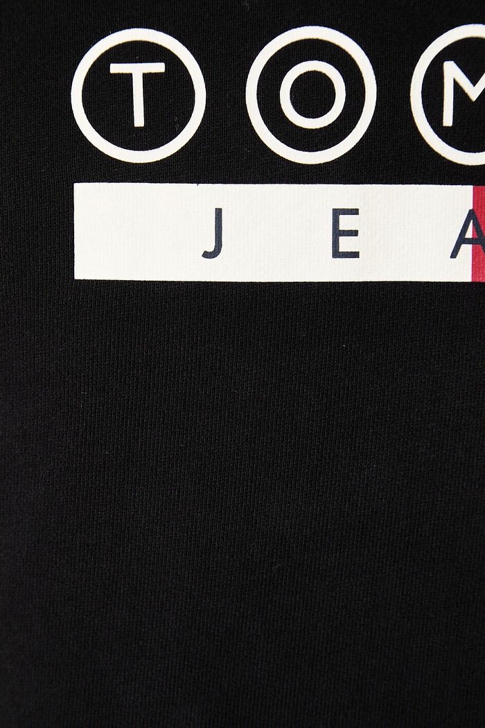 Mikina s kapucí pánská Tommy Jeans černá DM0DM23718