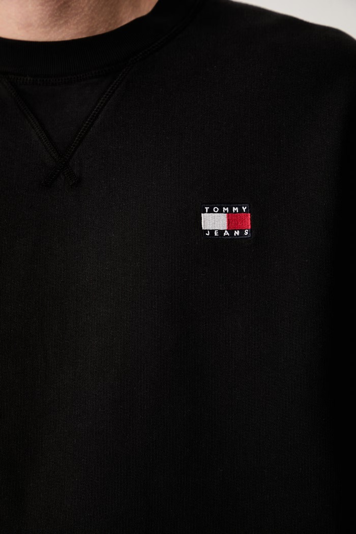 Tommy Jeans mikina pánská s bavlnou DM0DM23607 černá