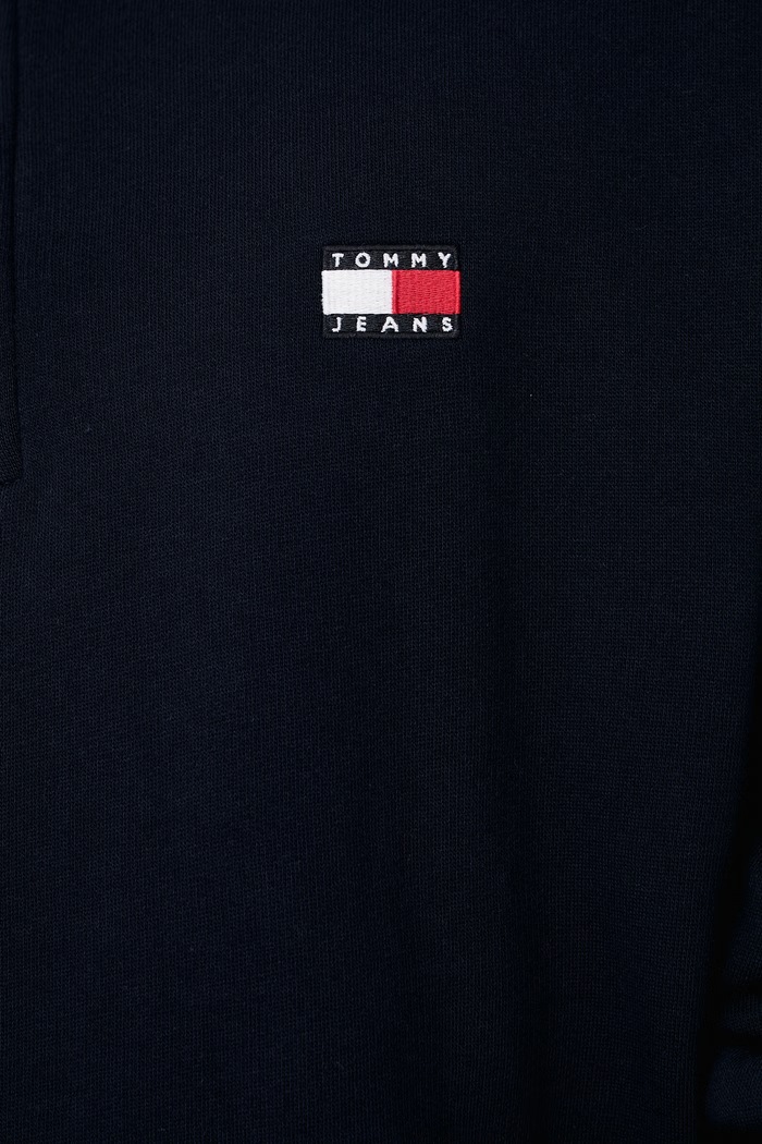 Bluza męska z bawełną Tommy Jeans granatowy DM0DM23605