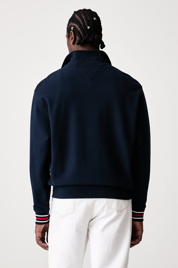 Дрехи Tommy Jeans Суичър мъжки от памук DM0DM23585 тъмносин