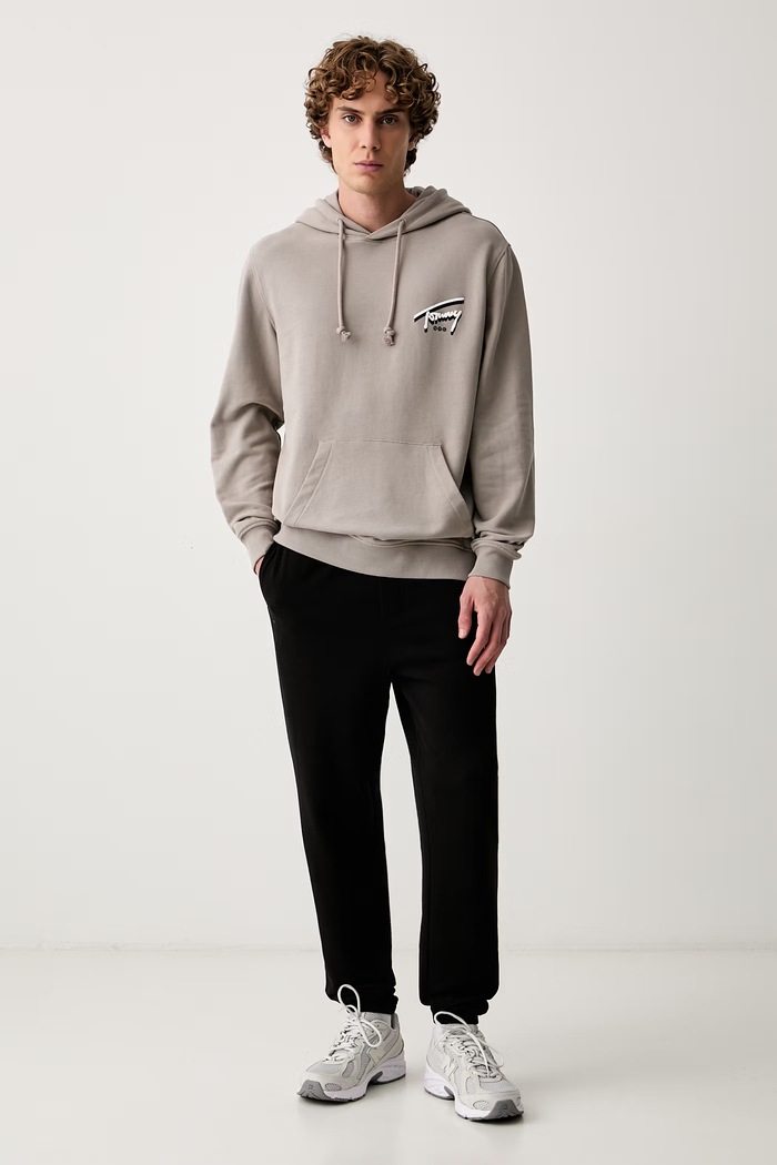 Tommy Jeans bluza męska bawełniana DM0DM23583 beżowy AW26