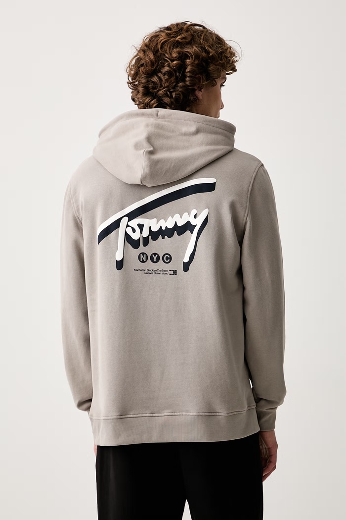 Odzież Tommy Jeans bluza męska bawełniana DM0DM23583 beżowy