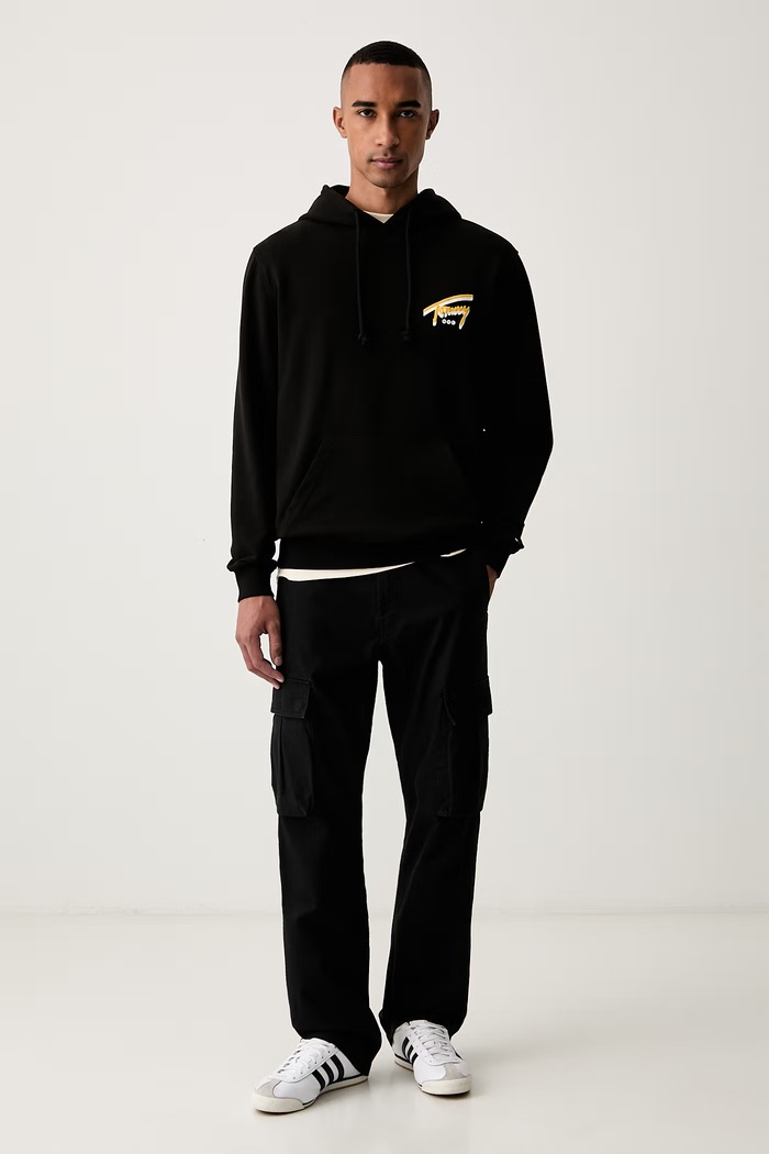 Tommy Jeans mikina pánská bavlněná DM0DM23583 černá AW26