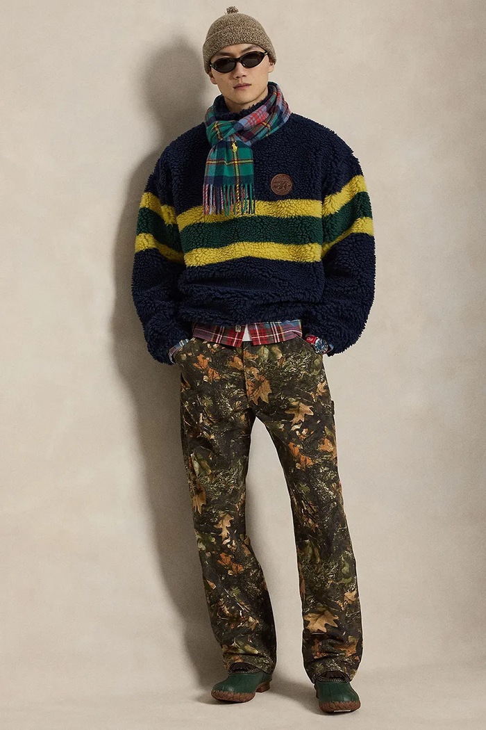 Odzież Polo Ralph Lauren Bluza męska polarowa 710B26320 granatowy