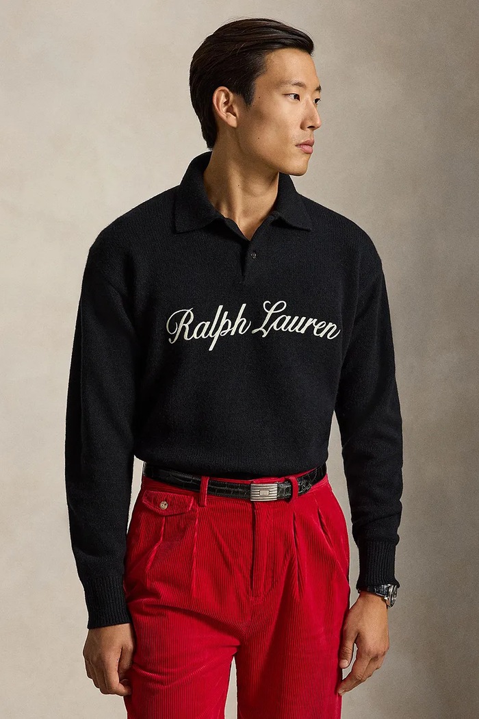 Polo Ralph Lauren Bluza męska wełniana czarny 710B28775