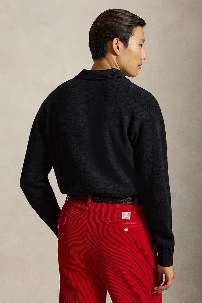 Polo Ralph Lauren Bluza męska wełniana 710B28775 czarny AW26