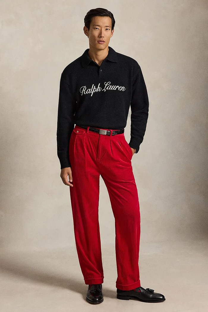 Odzież Polo Ralph Lauren Bluza męska wełniana 710B28775 czarny