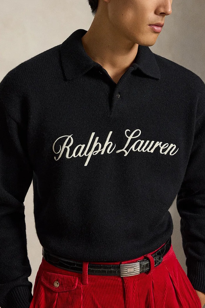Bluza męska wełniana Polo Ralph Lauren 710B28775 czarny
