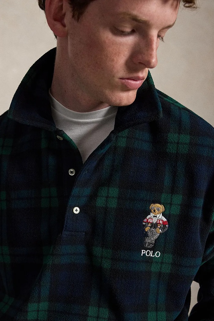 Bluza męska polarowa Polo Ralph Lauren 710B28736 granatowy