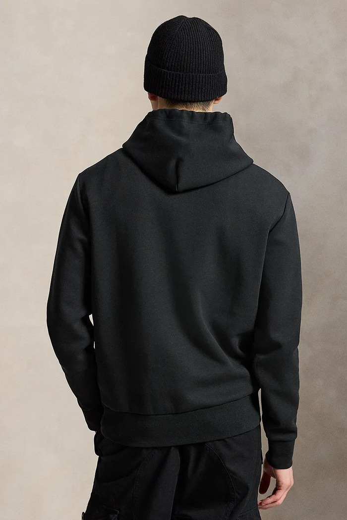 Polo Ralph Lauren dukserica sa kapuljačom za muškarce s pamukom 710B27500 crna AW26