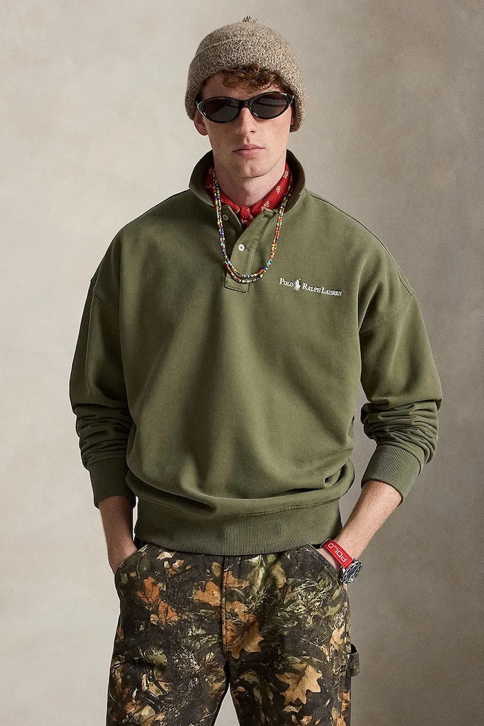 Polo Ralph Lauren polo męskie bawełniane zielony 710981478