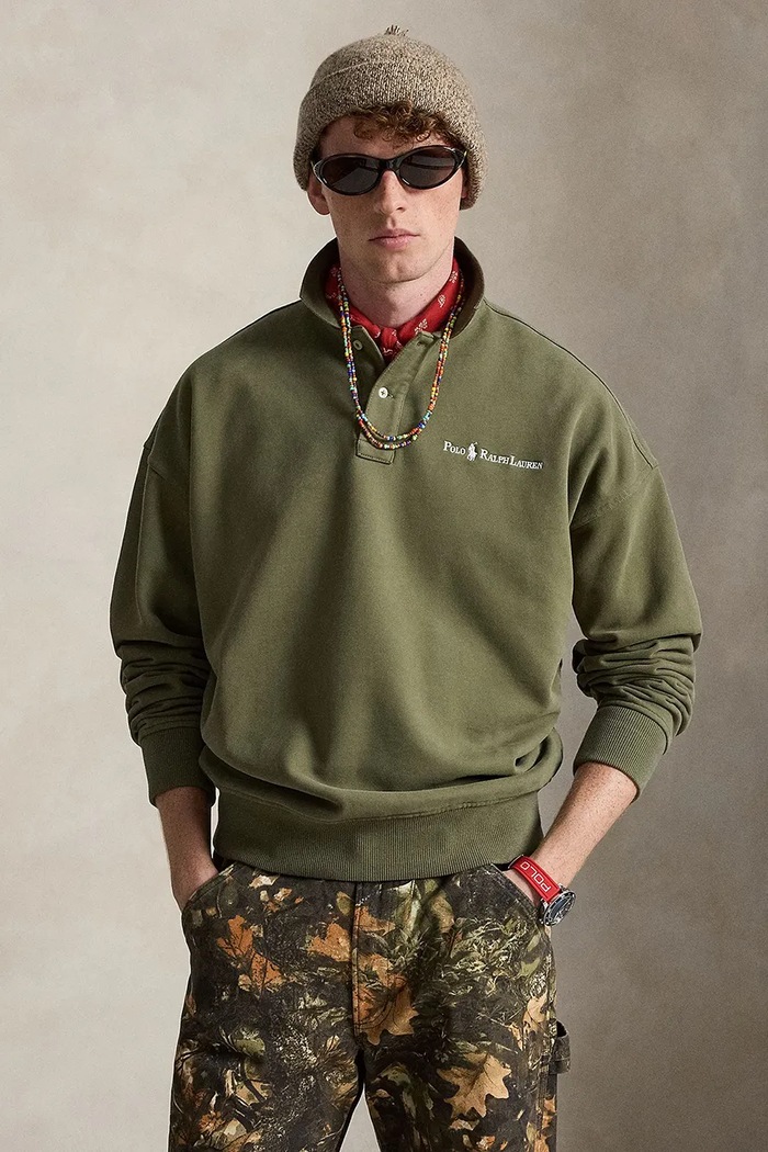Polo Ralph Lauren polo męskie bawełniane zielony 710981478