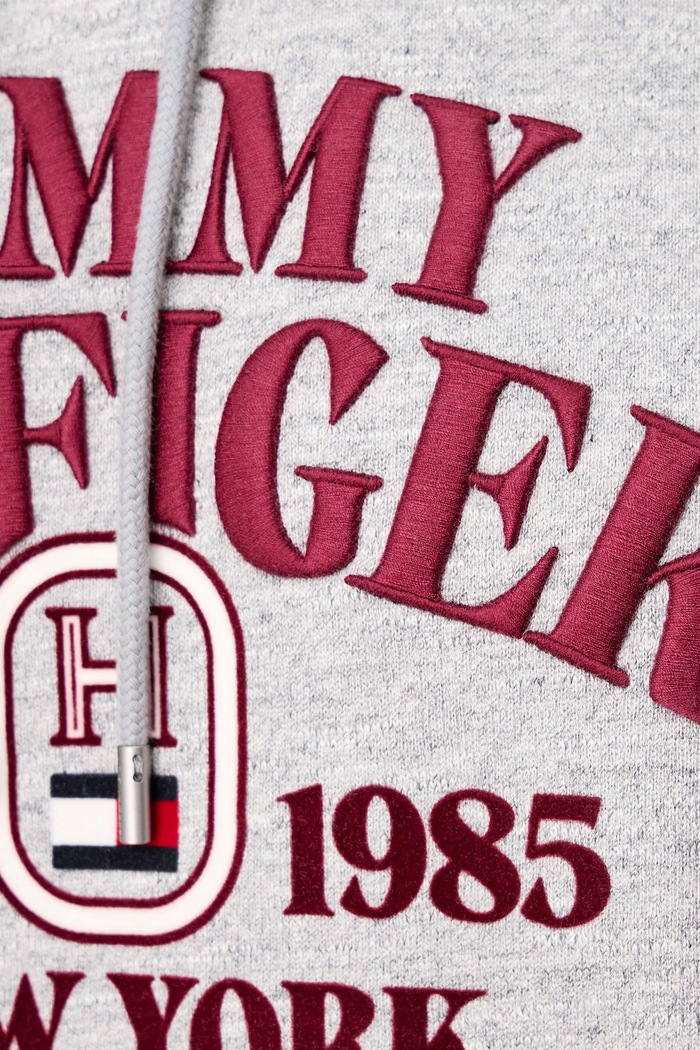 Mikina s kapucňou pánska bavlnená Tommy Hilfiger sivá MW0MW44954