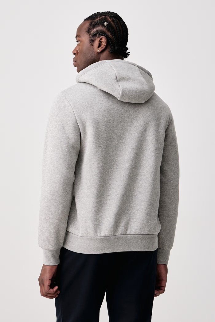 Oblačila Tommy Hilfiger Pulover s kapuco moški z bombažem MW0MW44937 siva