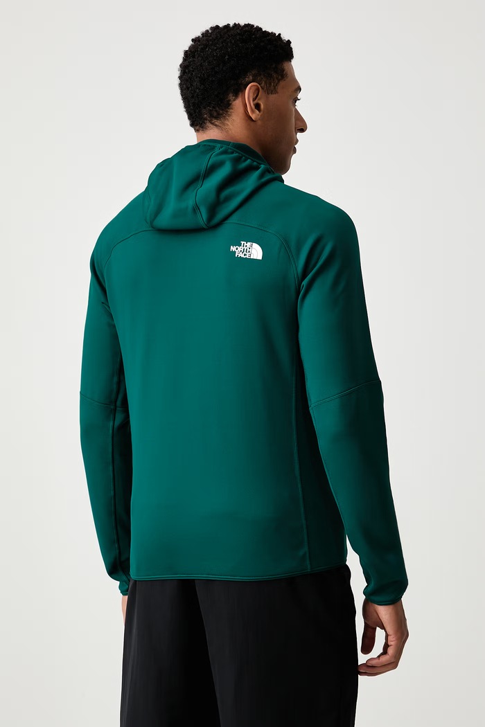 Odzież The North Face Bluza rozpinana z kapturem męska polarowa POWERSTRETCH METEORA NF0A8J47N4J1 zielony