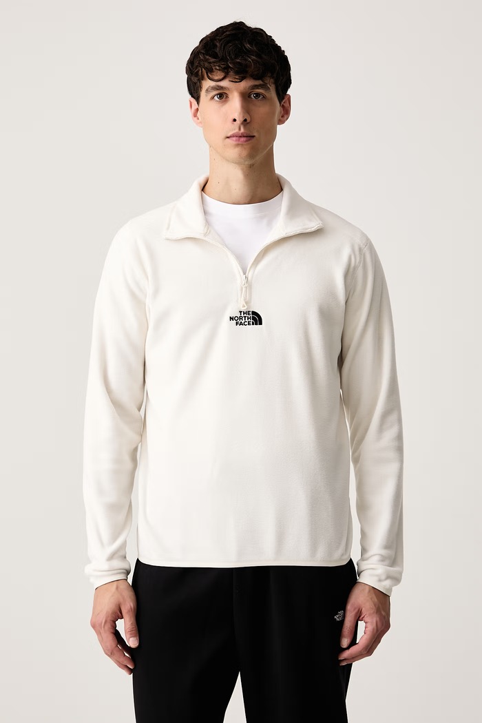 The North Face Μπλούζα ανδρική φλις EMBROIDERED LOGO μπεζ NF0A8HRWQLI1