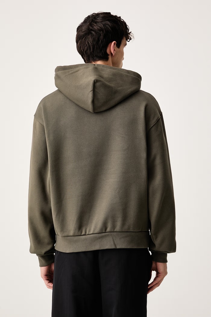 Odzież The North Face Bluza z kapturem męska z bawełną Redbox NF0A8EFZ21L1 zielony