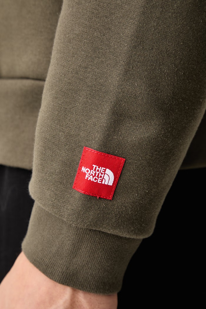 Bluza z kapturem męska z bawełną Redbox The North Face zielony NF0A8EFZ21L1