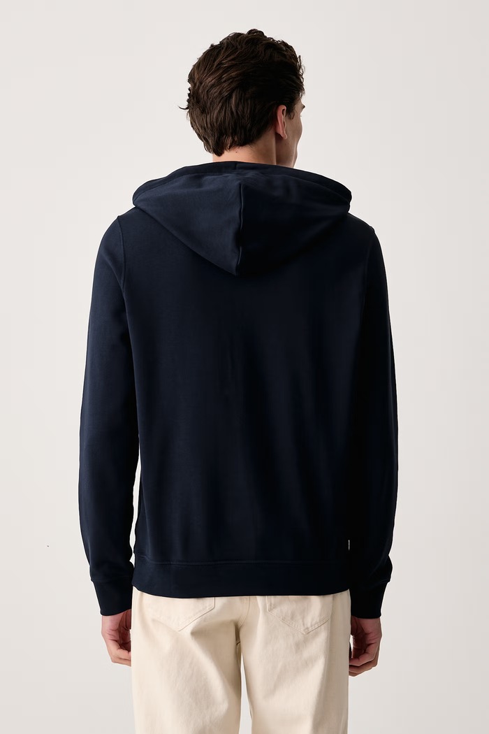 Odjeća Calvin Klein Jeans Dukserica sa kapuljačom za muškarce s pamukom LV04RG279G mornarsko plava