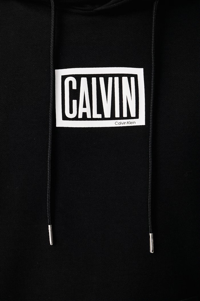 Mikina s kapucí pánská s bavlnou Calvin Klein Jeans černá LV04RH246G