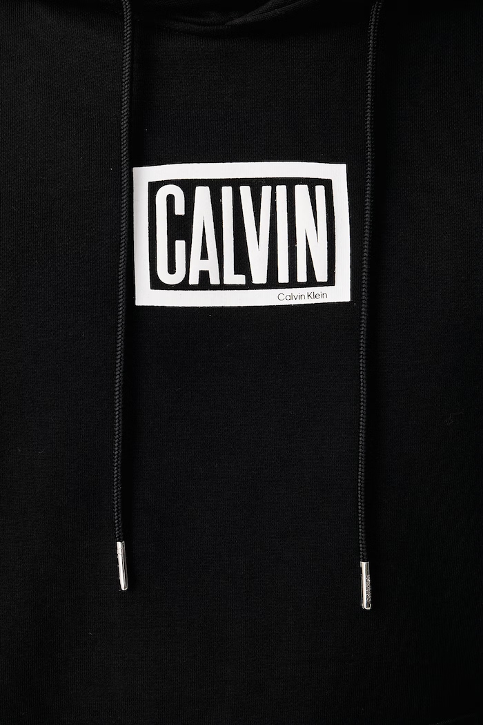 Mikina s kapucí pánská s bavlnou Calvin Klein Jeans černá LV04RH246G