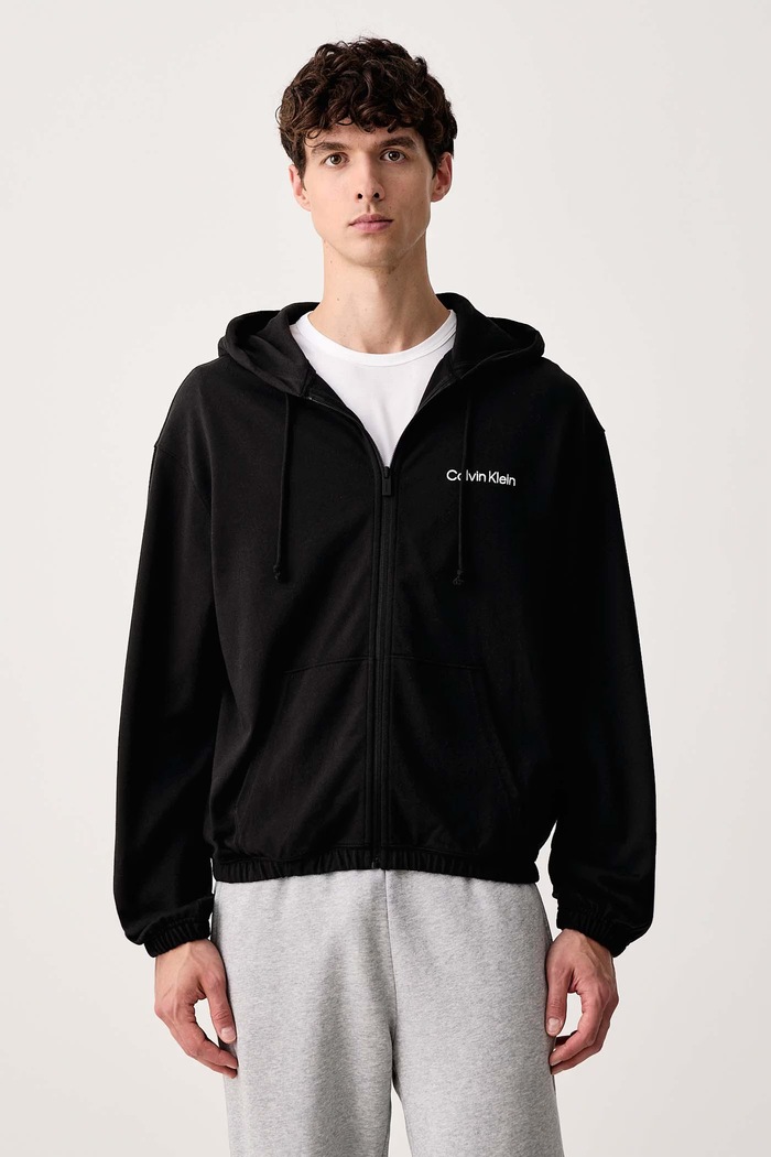 Calvin Klein Underwear Dukserica loungwear za muškarce od pamuka crna LV00NM3073