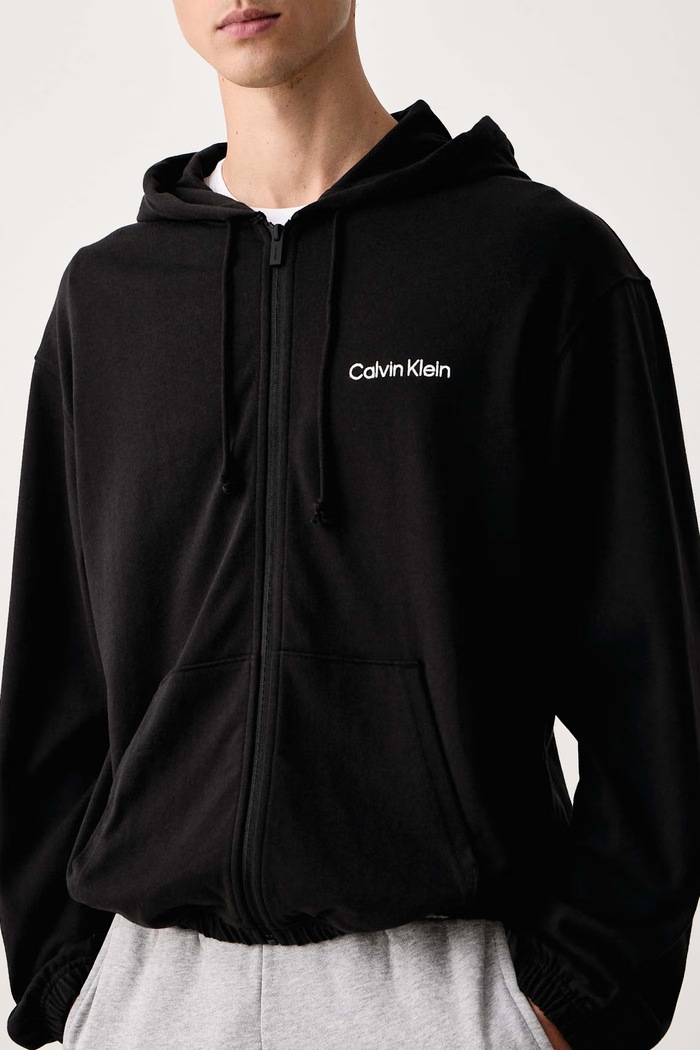 Dukserica loungwear za muškarce od pamuka Calvin Klein Underwear LV00NM3073 crna
