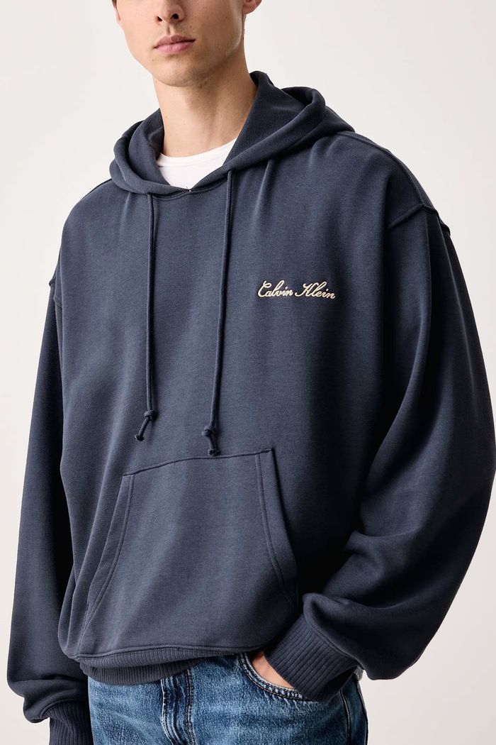 Μπλούζα lounge ανδρική με βαμβάκι Calvin Klein Underwear LV00NM3035 σκούρο μπλε