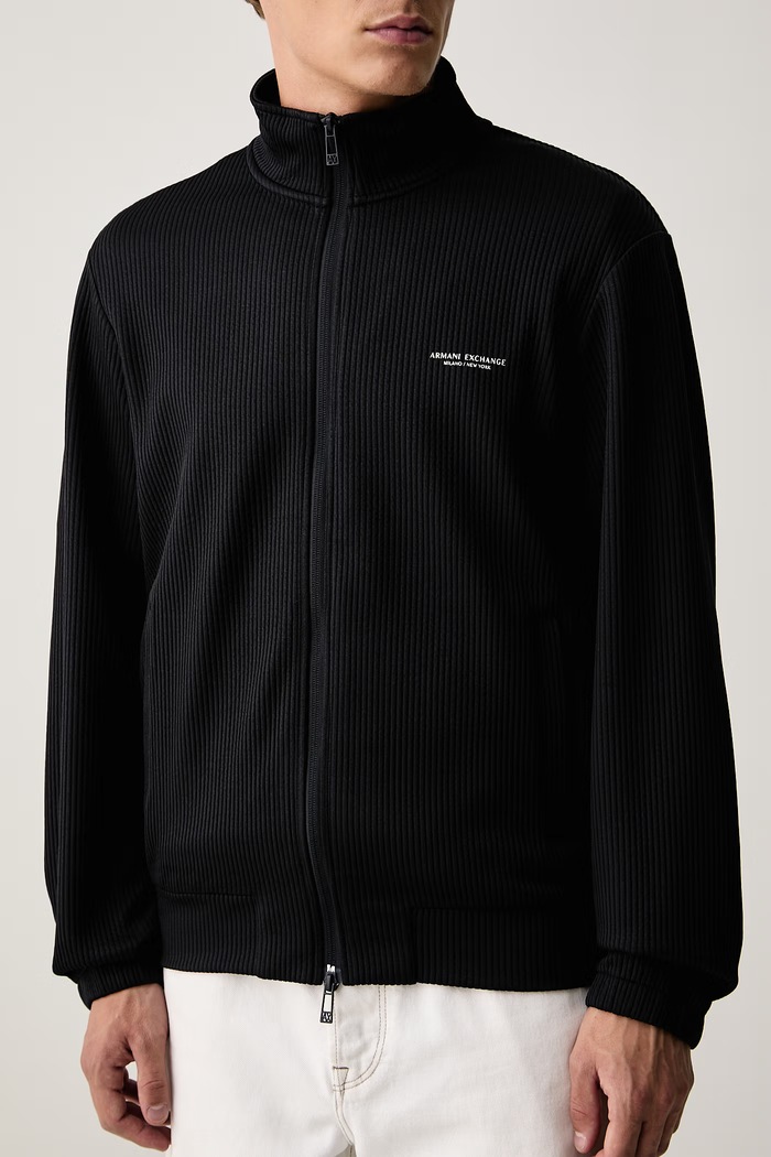 Кофта на застёжке для мужчин Armani Exchange XM003425.AF28569 тёмно-синий
