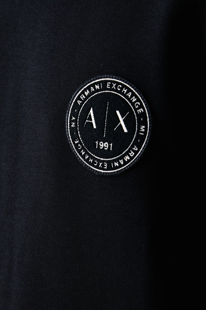 Armani Exchange dukserica za muškarce s pamukom XM002929.AF16222 mornarsko plava