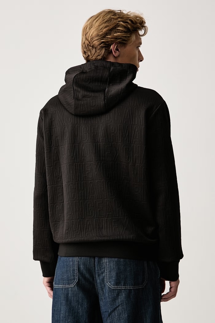 Одежда Armani Exchange Кофта с капюшоном для мужчин XM002906.AF21862 чёрный